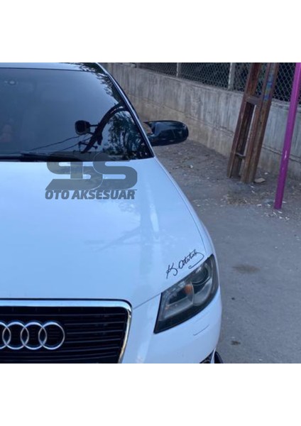 Fruens Audi A3 8p Batman Yarasa Ayna Kapağı Piano Black / 2008-2012