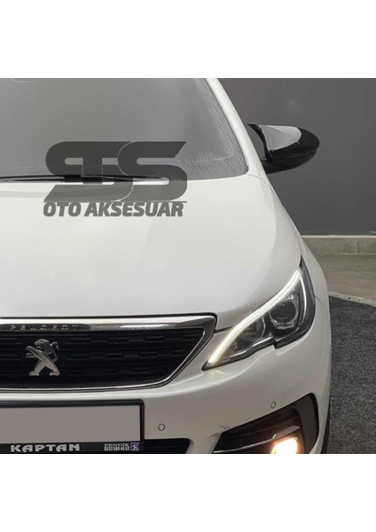 Fruens Peugeot 308 Batman Yarasa Ayna Kapağı Piano Black / 2014 - 2021