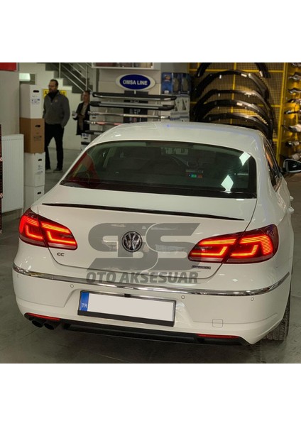 Volkswagen Vw cc Bagaj Üstü Slim Spoiler Piano Black Parlak Siyah