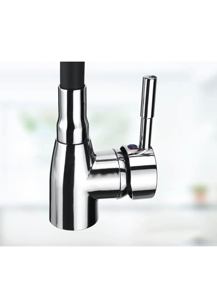 Kca Siyah Oynar Borulu 2 Fonksiyonlu Mutfak Eviye Bataryası Musluğu Çeşmesi indirimleri