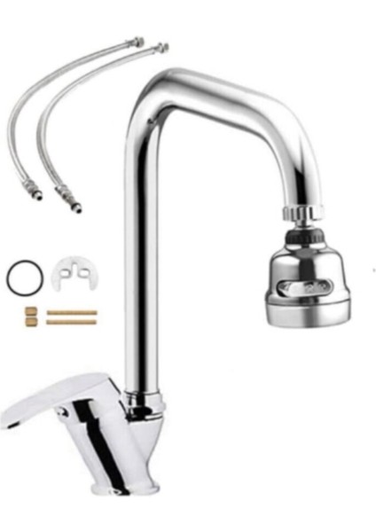 Kca Köşe Borulu 3 Fonksiyonlu Mutfak Eviye Bataryası Çeşmesi Musluğı fiyatları