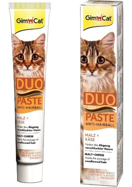 Anti Hairball Duo Paste Peynir + Malt Macunu 50 gr