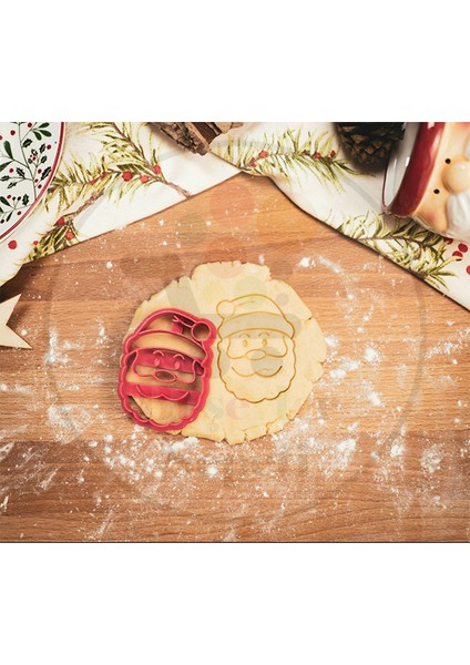 Noel Baba Kurabiye Kalıbı