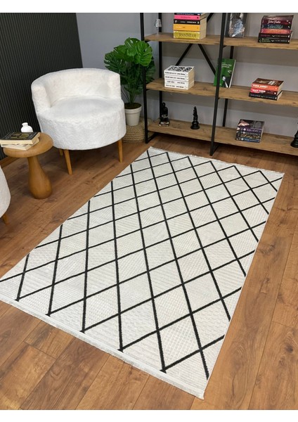 Şönil Pamuk Dokuma Tüylü Kabartmalı Zincir Modern Salon Koridor Mutfak Yolluk Halı Kilim Antrasit fiyatları
