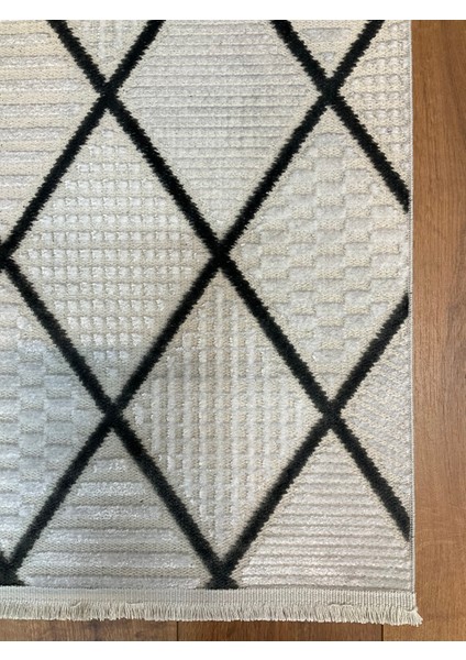 Şönil Pamuk Dokuma Tüylü Kabartmalı Zincir Modern Salon Koridor Mutfak Yolluk Halı Kilim Antrasit modelleri