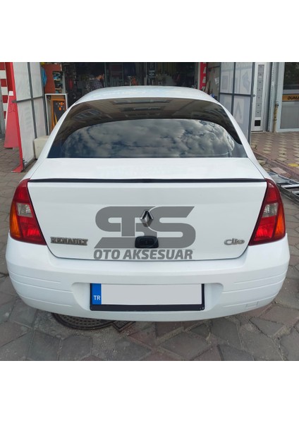 Fruens Renault Clio 2 Bagaj Üstü Slim Spoiler Parlak Siyah Piano Black 2001-2008