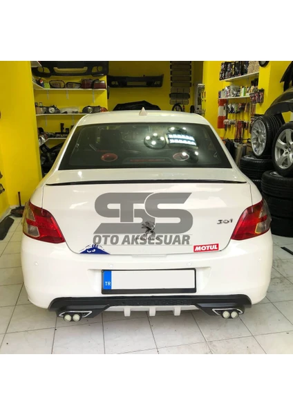  Peugeot 301 Bagaj Üstü Spoiler Piano Black