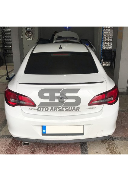 Opel Astra J Sedan Kasa Bagaj Üstü Slim Spoiler Piano Black Parlak