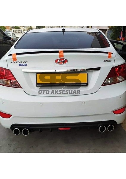 Hyundai Accent Blue Bagaj Üstü Slim Spoiler Parlak Siyah