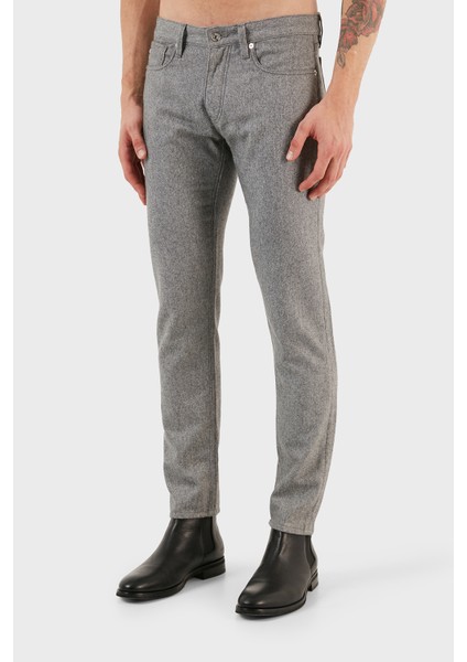 J75 Pamuk Yün Karışımlı Slim Fit Pantolon Erkek Pantolon 6R1J75 1N08Z 06D7 fırsatları