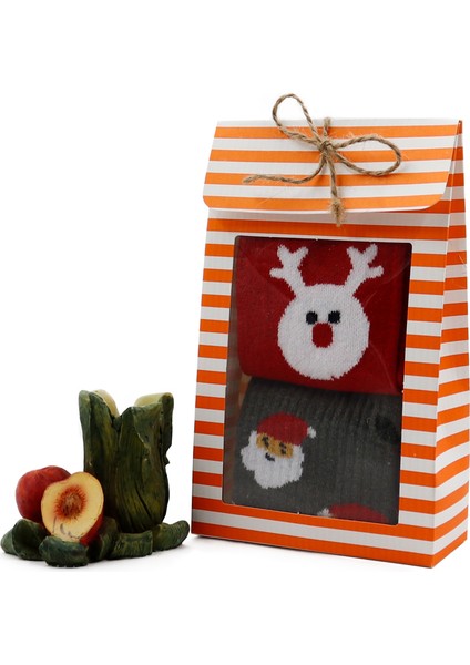 Çizgili Özel Tasarım 12 x 20 x 5 cm Asetatlı Çanta Model Kutu, Hediye Kutusu 1 Adet