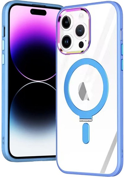 iPhone 15 Pro Max Kılıf Mudo Magneticsafe Standlı Kapak