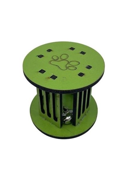 Petinka® Mini Silindir Eğlenceli Renkli Sağlam Küçük Pati Izi Şekilli Kedi Oyuncağı modelleri