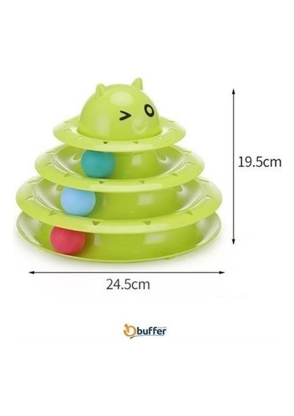 Petinka® Tower Of Tracks Eğlenceli Üç Katlı Kedi Oyuncağı Seti Kedi Oyunu modelleri