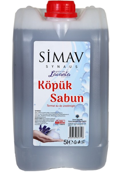 Termal Sulu Lavanta Özlü Köpük Sabun Seti 2'li - 5 lt + 500 ml