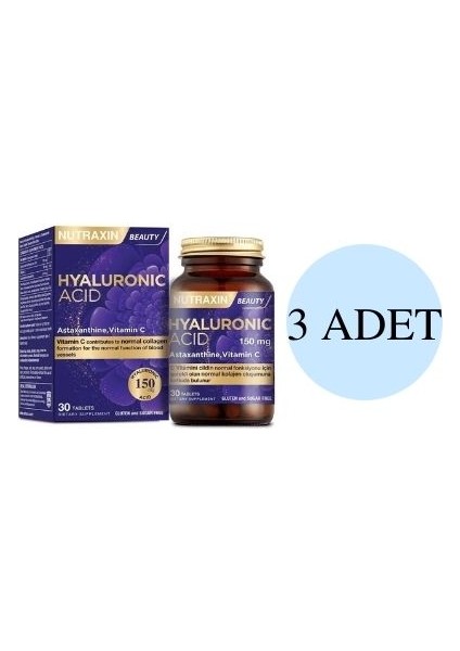 Hyaluronic Acid 30 Tablet 3 Adet