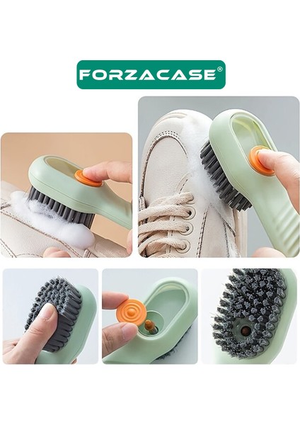Pratik Yumuşak Kıllı Doldurulabilir Hazneli Ayakkabı Temizleme Fırçası - FC213