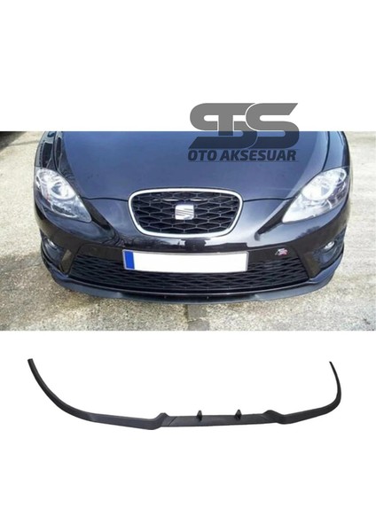 Fruens Seat Leon Mk2 Cupra R Uyumlu Ön Lip Mat Siyah Ön Tampon Lip