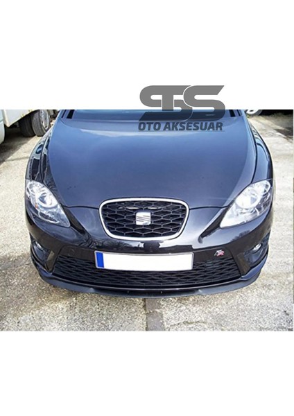 Fruens Seat Leon Mk2 Cupra R Uyumlu Ön Lip Mat Siyah Ön Tampon Lip