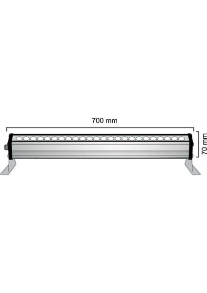 24W 70 cm Wallwasher Rgb