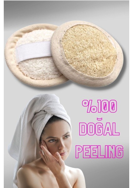 Doğal Kabak Lifi Yüz Vücut Peeling Kesesi Kabak Lifi Kesesi ( 3 Adet )