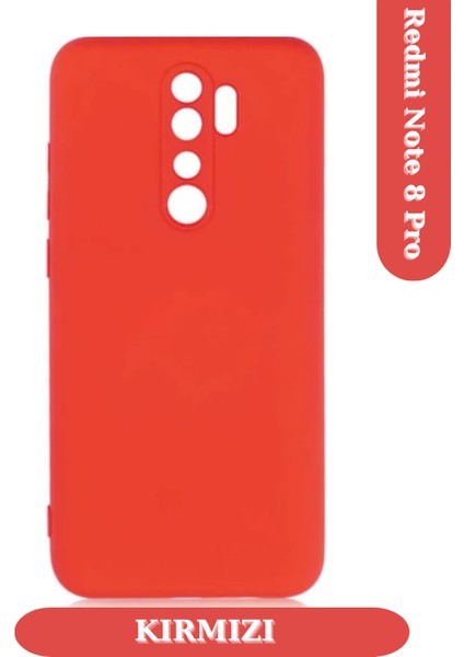 Xiaomi Redmi Note 8 Pro ile Uyumlu Içi Kadife Dokulu Kamera Korumalı Silikon Lansman Kılıf