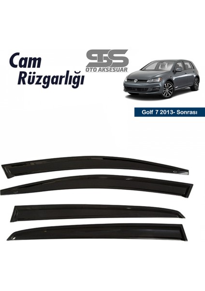 Fruens Cam Rüzgarlığı Volkswagen Golf 7 2013 Sonrası Mügen Tip Piano Black