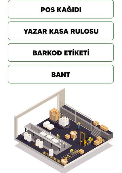 80X30 Adisyon Kağıdı Termal Pos Kağıdı 10'lu Paket modelleri