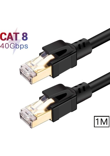 Primex PX-5214 1 Metre Cat8 Kablo, 40GBPS S/ftp 2000MHZ Yüksek Hızlı Internet Kablosu