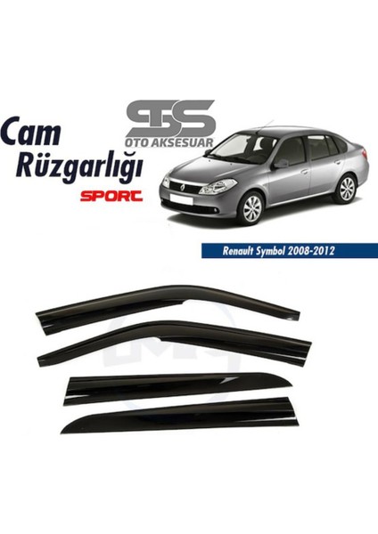 Fruens Cam Rüzgarlığı Renault Symbol Thalia 2008-2012MÜGEN Tip Piano Black