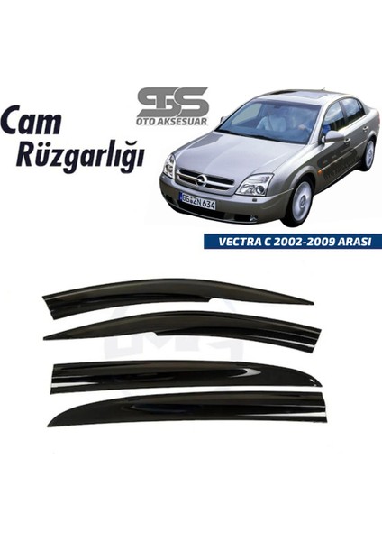 Fruens Cam Rüzgarlığı Opel Vectra C 2002-2009 Arası Mügen Tip Piano Black