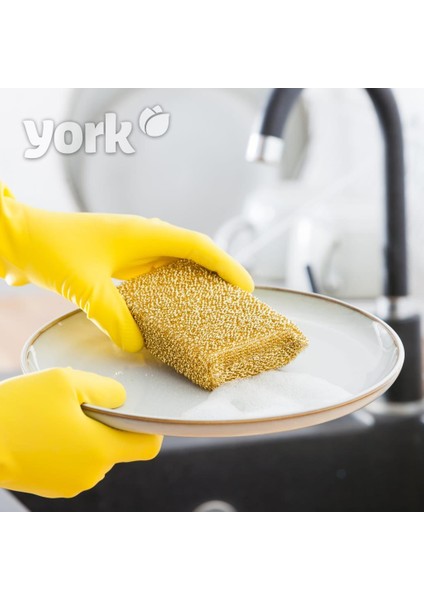 York Metalize Teflon Kaplamalı Bulaşık Ovma Süngeri 1 Adet.