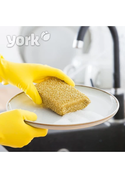 Minihome York Metalize Teflon Kaplamalı Bulaşık Ovma Süngeri 1 Adet.