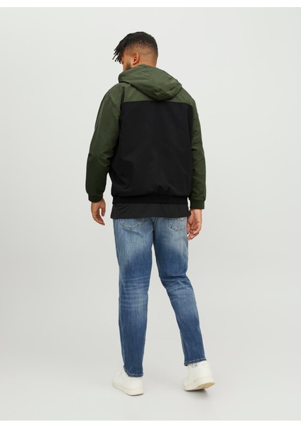 Standart Koyu Yeşil Erkek Ceket 12243517_JJERUSH Hood Bomber Noos P
