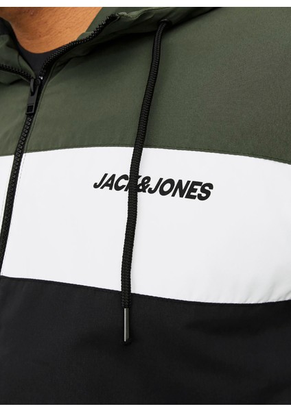 Standart Koyu Yeşil Erkek Ceket 12243517_JJERUSH Hood Bomber Noos P