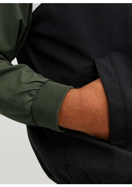 Standart Koyu Yeşil Erkek Ceket 12243517_JJERUSH Hood Bomber Noos P