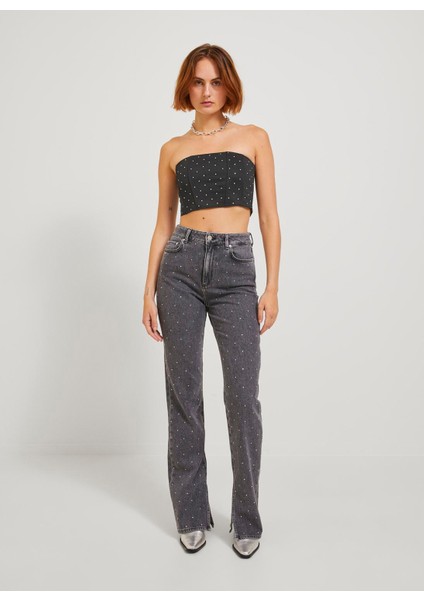 Taşlı Siyah Kadın Büstiyer Jxkyla Short Corset Top Jrs modelleri