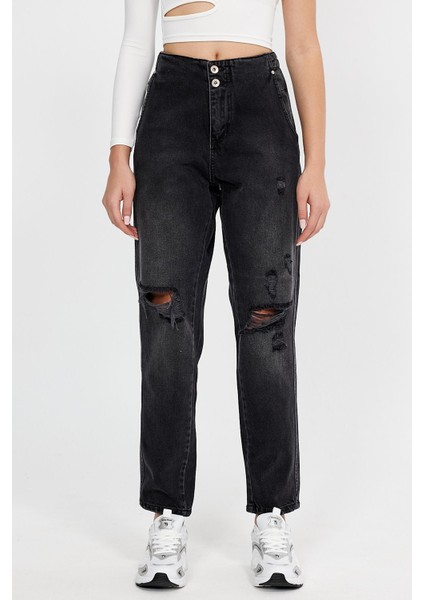 Özel Koleksiyon Yüksek Bel Culotte Jean Pantolon (Ag-1008) fiyatları
