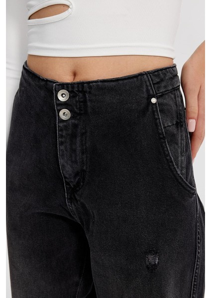 Özel Koleksiyon Yüksek Bel Culotte Jean Pantolon (Ag-1008) indirimleri