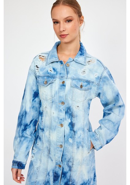 Özel Koleksiyon Düğmeli Denim Gömlek Elbise (3025) fırsatları