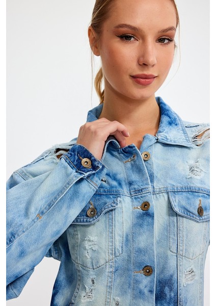 Özel Koleksiyon Düğmeli Denim Gömlek Elbise (3025) indirimleri