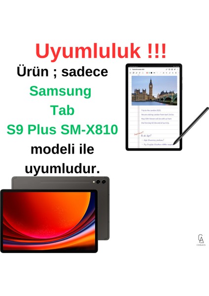 Samsung Galaxy Tab S9 Fe SM-X510 ile Uyumlu Şeffaf Esnek Silikon Tablet Kılıfı