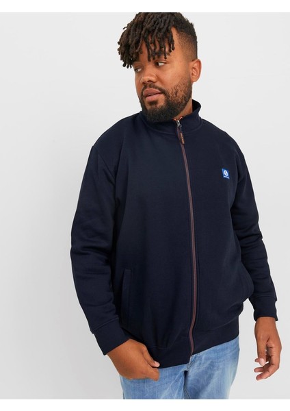 Fermuarlı Büyük Beden Lacivert Erkek Sweatshirt 12250426 fiyatları