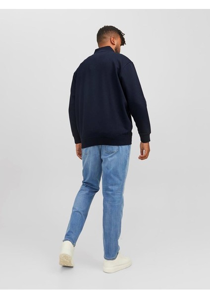 Fermuarlı Büyük Beden Lacivert Erkek Sweatshirt 12250426 indirimleri