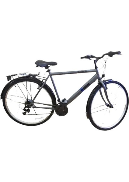 Hardy Erkek Şehir Bisikleti 56CM V 28 Jant 21 Vites Gri Siyah