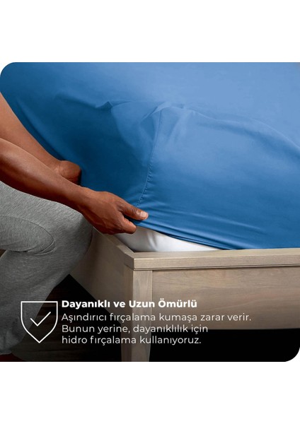 Lastikli Çift ve Tek Kişilik Yatak Çarşafı 160*200 Turkuaz