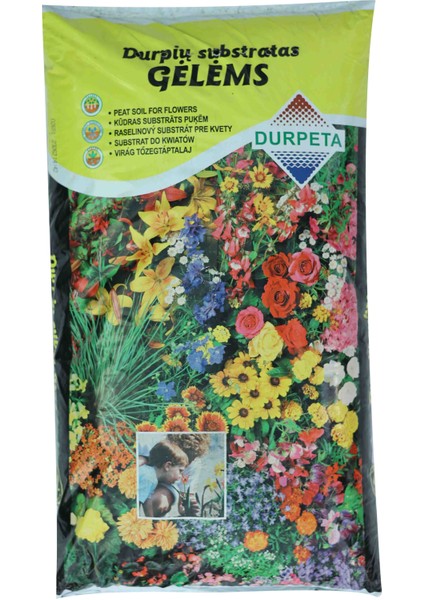 Çiçekli Bitkiler Için Özel Torf Dikim Karışımı - 20 Litre
