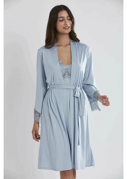 5040 6'lı Modal Gecelik Sabahlık Çeyiz Seti Mist fiyatları