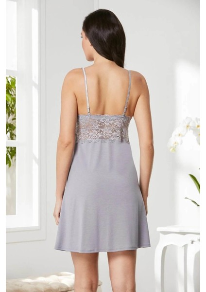 Penye Dantelli Gecelik Sabahlık Takım 4020 Royal fiyatları