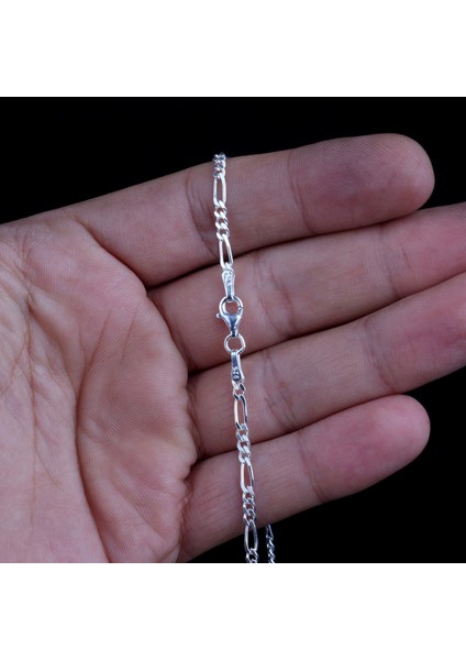 925 Ayar Gümüş 55 cm Figaro Zincir modelleri
